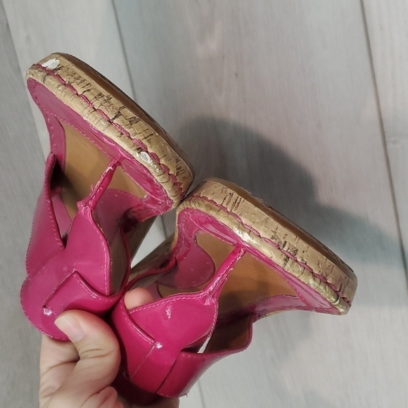 Born Big Girls Youth Cork Wedge Sandals shoes sz 4 - Picture 5 of 13